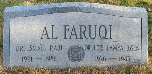 grave tombstone of almarhum Ismail al-Faruqi and his wife Lois Lamya Ibsen al-Faruqi